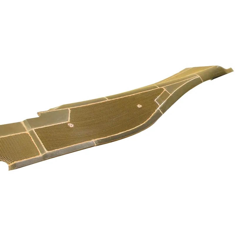 Aluminum honeycomb core for thrust reverser bifurcation