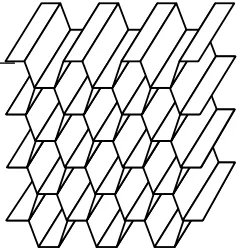Aluminum honeycomb core overexpanded rectangular-cell structure for easy forming