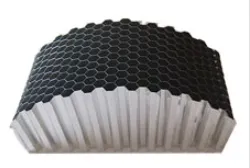Customized aluminum honeycomb core curved and shaped