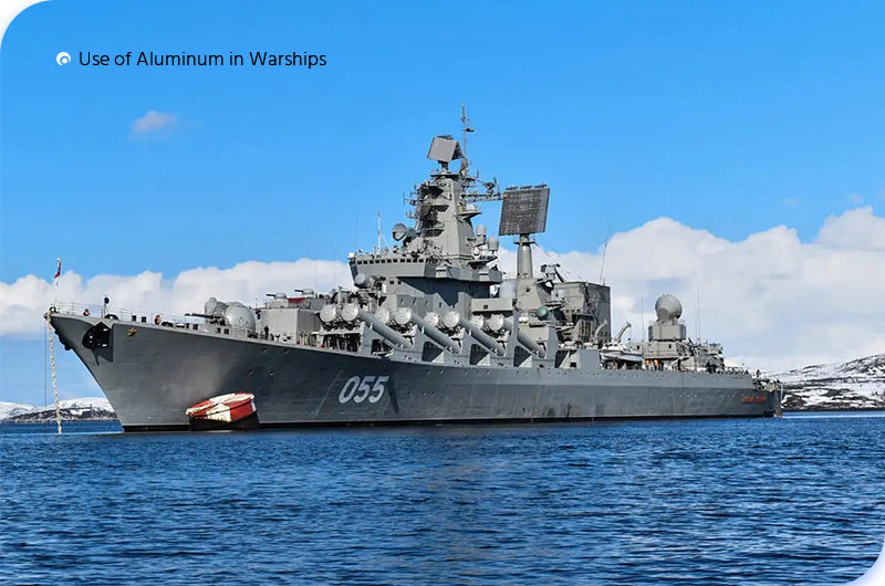 Использование алюминия на военных кораблях
