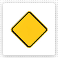 Квадратный дорожный знак