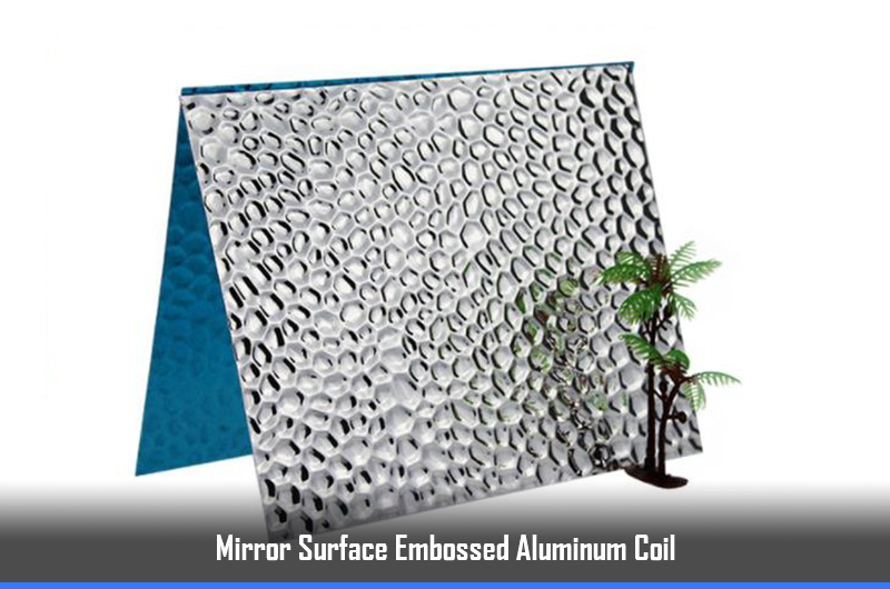 Алюминиевая катушка с тиснением на зеркальной поверхности
