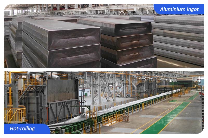 Процесс производства листового алюминия аэрокосмического класса 7050