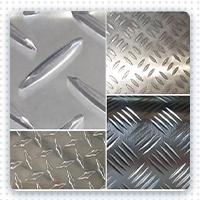 Алюминиевая шахматная пластина 4x8