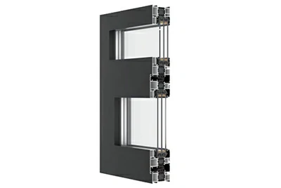 алюминиевое распашное окно