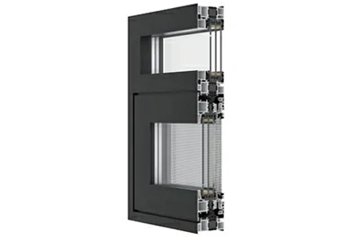 алюминиевое распашное окно