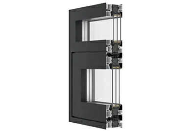 алюминиевое распашное окно