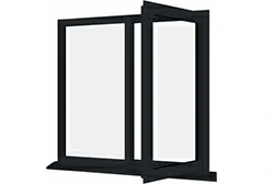 алюминиевое распашное окно