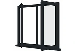 алюминиевое распашное окно