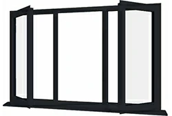 алюминиевое распашное окно