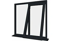 алюминиевое распашное окно