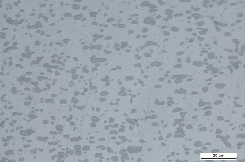 Микроструктура алюминиевого листа 4047 (аналог А12)