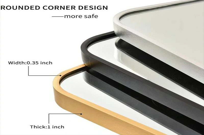 Прямоугольная алюминиевая рама с закругленными углами