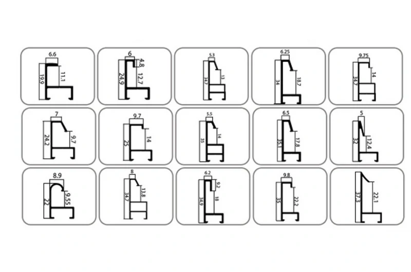 Сечения профилей