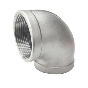 Aluminum large diameter pipe elbow