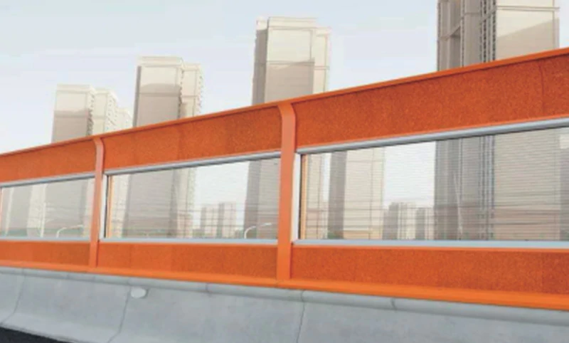 Полупрозрачный шумозащитный экран