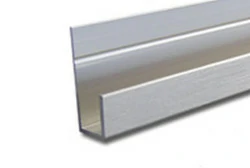 Алюминиевый J-образный швеллер с сатиновым анодированием