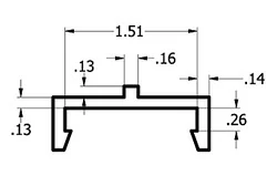 1/4'' x 1 1/2'' C Channel