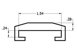 3/16'' x 1-1/2'' C Channel