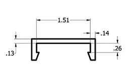 1/4'' x 1-1/2'' C Channel