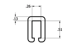 1/2'' x 1/4'' C Channel