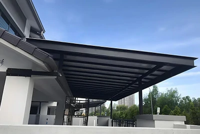 Алюминиевый C-образный швеллер для навесов