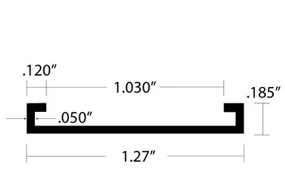 Popular aluminum C channel size