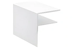 Белые алюминиевые профили-швеллеры F-образного сечения