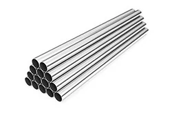 Серебристая алюминиевая труба для сжатого воздуха