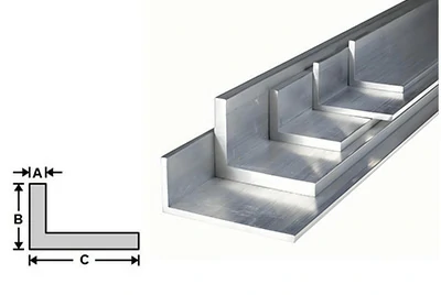 7075 Unequal Leg L-Shaped Aluminum Angle