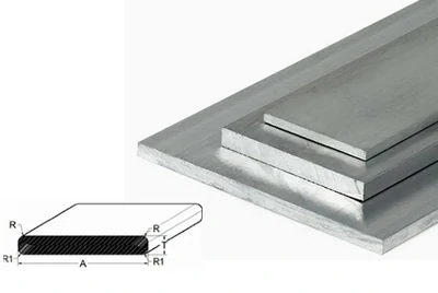 7075 aluminum Flat Bar-Flat Ends