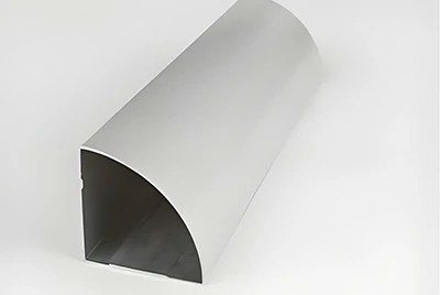 Алюминиевая четвертькруглая труба