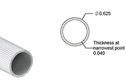 3/4” Алюминиевая ребристая круглая труба