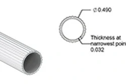 1/2” Алюминиевая ребристая круглая труба