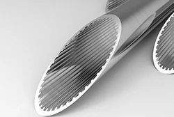 Алюминиевая труба с внутренними канавками (внутренним оребрением)