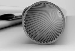 Алюминиевая труба с внутренними канавками (внутренним оребрением)