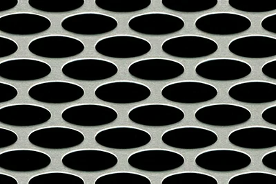 Овальный перфорированный алюминиевый лист