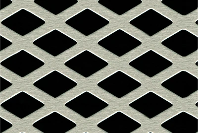Перфорированные алюминиевые сетчатые листы с ромбовидными отверстиями