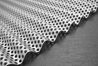 Перфорированные гофрированные алюминиевые панели