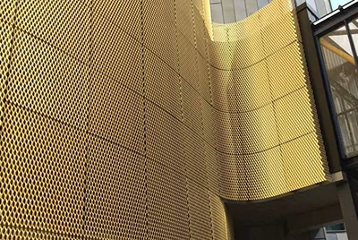 Aluminum mesh for exterior walls