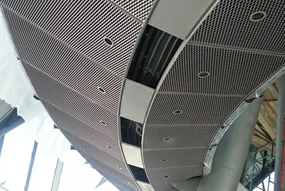 Aluminum mesh for ceilings