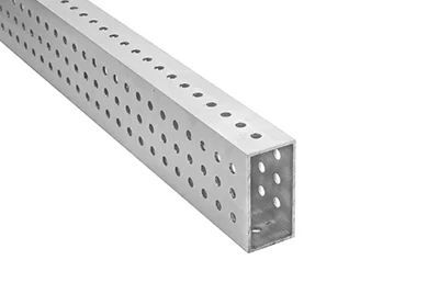 Прямоугольная перфорированная алюминиевая труба Прямоугольная перфорированная алюминиевая труба
