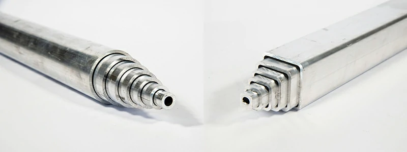 Круглые телескопические трубы против Квадратных телескопических труб