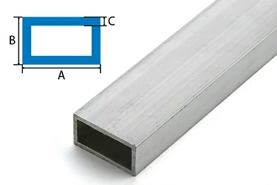 Прямоугольная алюминиевая труба 6063