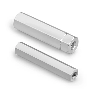Threaded Aluminum Hex Tube