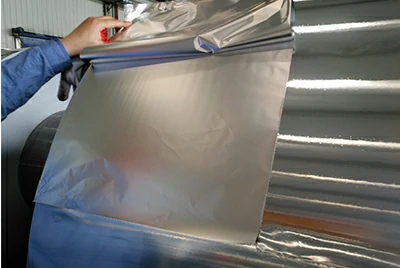 8011 one-side bright / one-side matte aluminum foil