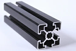 Чёрный алюминиевый профиль 45мм x 45мм 10мм