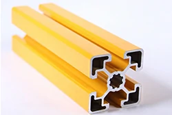 Жёлтый алюминиевый профиль 45мм x 45мм 10мм