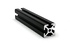 Black 20mm x 20mm 5mm Aluminum Extrusion