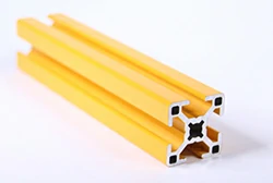 Yellow 30mm x 30mm 8mm Aluminum Extrusion